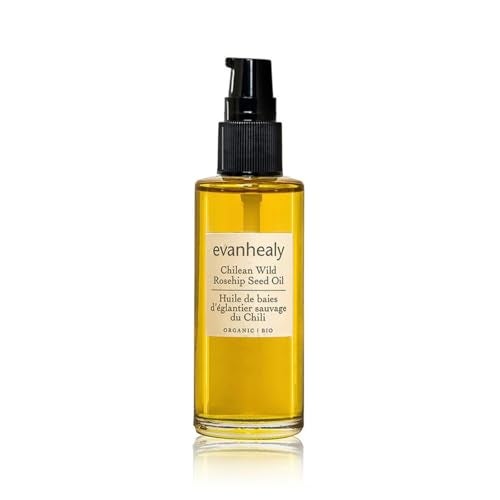 evanhealy Chilean Wild Rosehip Seed Oil  100 Pure WildHarvested Certified Organic Rosehip Oil  Lightweight Facial Oil Dry Oil  Beautify  Rejuvenate All Skin